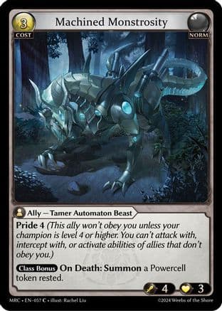 Machined Monstrosity — Mercurial Heart Grand Archive TCG card by Raelif Lim