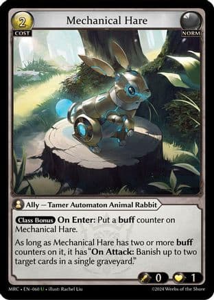 Mechanical Hare — Mercurial Heart Grand Archive TCG card by Ilse