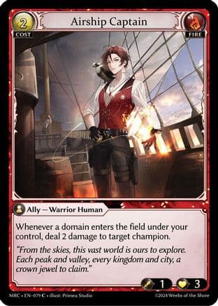 Airship Captain — Mercurial Heart Grand Archive TCG card by Primea Studio