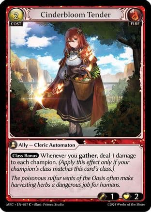 Cinderbloom Tender — Mercurial Heart