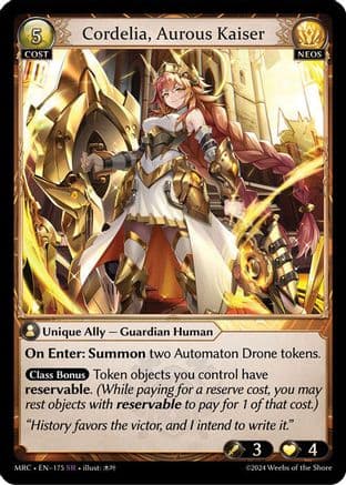 Cordelia, Aurous Kaiser — Mercurial Heart