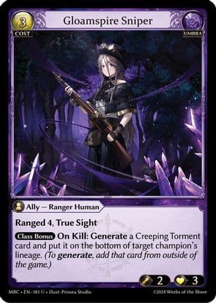 Gloamspire Sniper — Mercurial Heart