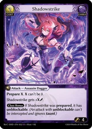 Shadowstrike — Tristan Re:Collection, Shadowdancer