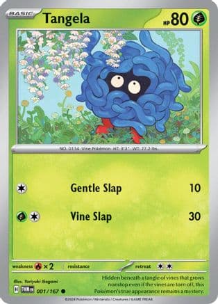 Tangela — SV06: Twilight Masquerade Pokémon TCG card by Yoriyuki Ikegami