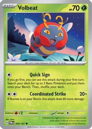 Volbeat — SV06: Twilight Masquerade Pokémon TCG card by Orca