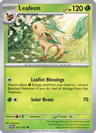 Leafeon — SV06: Twilight Masquerade Pokémon TCG card by 5ban Graphics