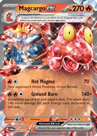 Magcargo ex - 029/167 — SV06: Twilight Masquerade Pokémon TCG card by PLANETA Mochizuki