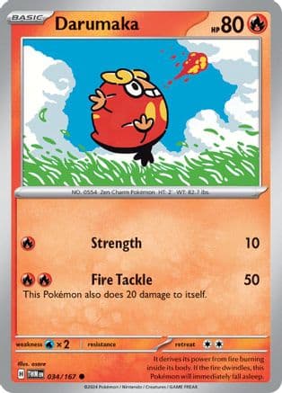 Darumaka — SV06: Twilight Masquerade Pokémon TCG card by osare