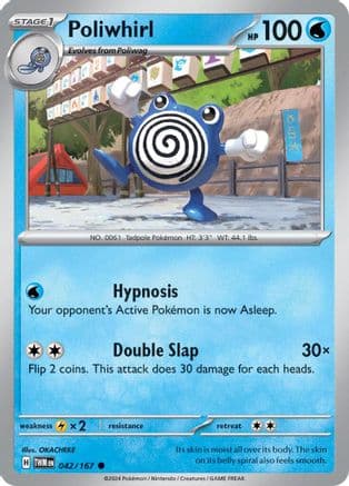 Poliwhirl — SV06: Twilight Masquerade Pokémon TCG card by OKACHEKE