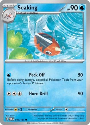 Seaking — SV06: Twilight Masquerade Pokémon TCG card by Gemi