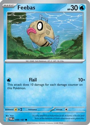 Feebas — SV06: Twilight Masquerade Pokémon TCG card by Scav