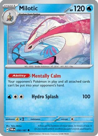 Milotic — SV06: Twilight Masquerade Pokémon TCG card by Taira Akitsu