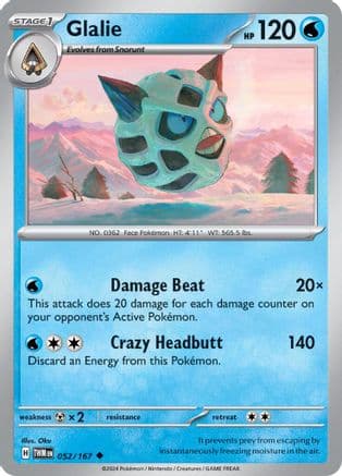 Glalie — SV06: Twilight Masquerade Pokémon TCG card by Oku