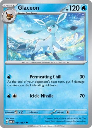 Glaceon — SV06: Twilight Masquerade Pokémon TCG card by rika
