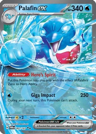 Palafin ex - 061/167 — SV06: Twilight Masquerade Pokémon TCG card by PLANETA Mochizuki