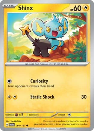 Shinx — SV06: Twilight Masquerade Pokémon TCG card by Yuu Nishida