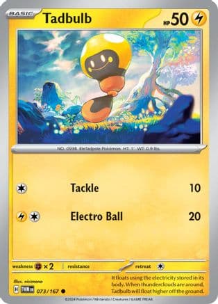 Tadbulb — SV06: Twilight Masquerade Pokémon TCG card by nisimono
