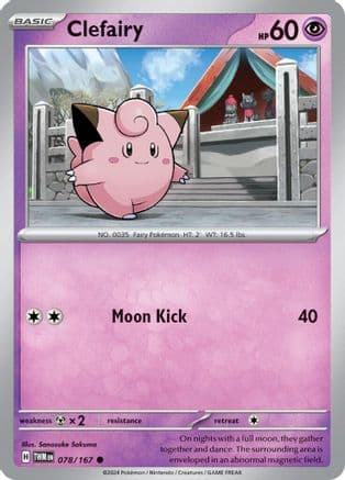 Clefairy — SV06: Twilight Masquerade Pokémon TCG card by Sanosuke Sakuma