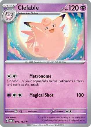 Clefable — SV06: Twilight Masquerade Pokémon TCG card by satoma