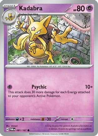 Kadabra — SV06: Twilight Masquerade Pokémon TCG card by Uninori