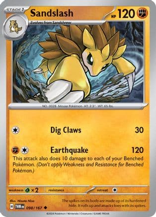 Sandslash — SV06: Twilight Masquerade Pokémon TCG card by Nisota Niso