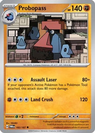Probopass - 102/167 — SV06: Twilight Masquerade Pokémon TCG card by OKUBO
