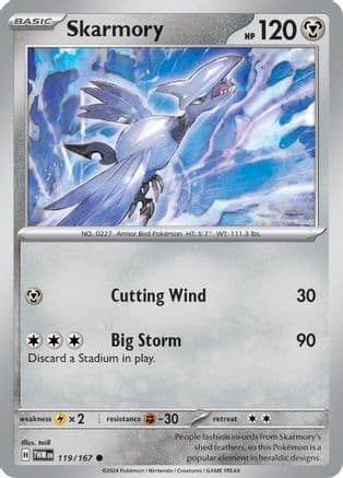 Skarmory — SV06: Twilight Masquerade Pokémon TCG card by toi8