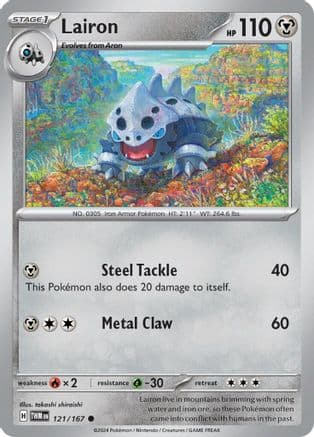 Lairon - 121/167 — SV06: Twilight Masquerade Pokémon TCG card by takashi shiraishi