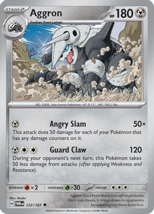 Aggron — SV06: Twilight Masquerade Pokémon TCG card by Dsuke