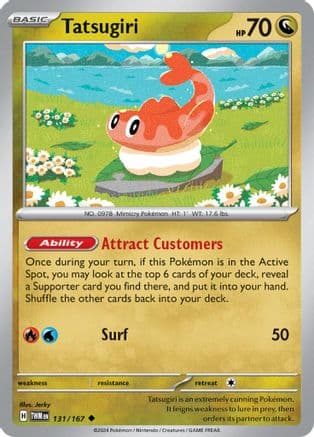 Tatsugiri - 131/167 — SV06: Twilight Masquerade Pokémon TCG card by Jerky