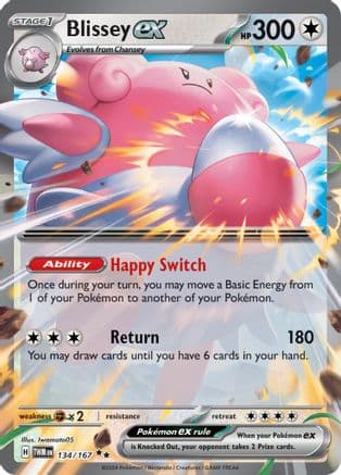 Blissey ex - 134/167 — SV06: Twilight Masquerade Pokémon TCG card by Iwamoto05