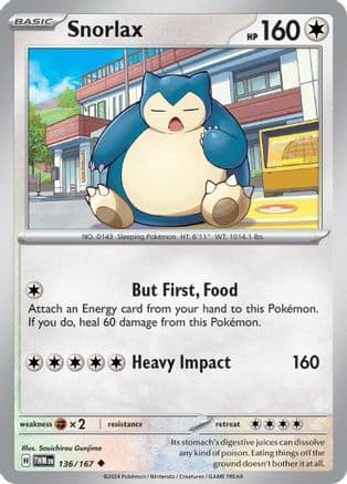 Snorlax — SV06: Twilight Masquerade Pokémon TCG card by Souichirou Gunjima