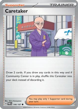 Caretaker - 144/167 — SV06: Twilight Masquerade Pokémon TCG card by Akira Komayama