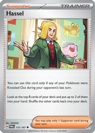 Hassel - 151/167 — SV06: Twilight Masquerade Pokémon TCG card by GOSSAN