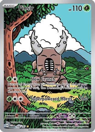 Pinsir - 168/167 — SV06: Twilight Masquerade Pokémon TCG card by Yukihiro Tada