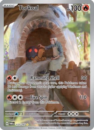 Torkoal - 172/167 — SV06: Twilight Masquerade Pokémon TCG card by Masa
