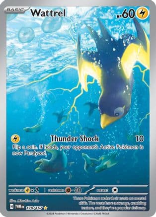 Wattrel - 178/167 — SV06: Twilight Masquerade Pokémon TCG card by Mitsuhiro Arita