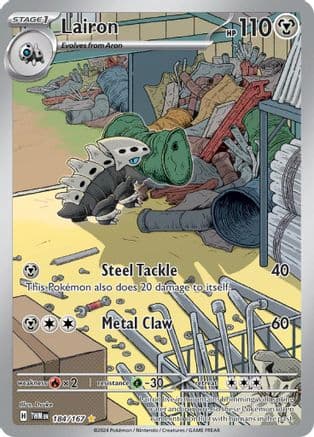 Lairon - 184/167 — SV06: Twilight Masquerade Pokémon TCG card by Dsuke