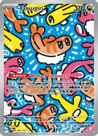 Tatsugiri - 186/167 — SV06: Twilight Masquerade Pokémon TCG card by osare