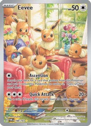Eevee - 188/167 — Pokémon TCG card