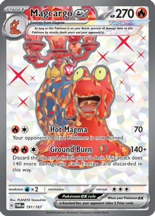 Magcargo ex - 191/167 — SV06: Twilight Masquerade Pokémon TCG card by PLANETA Yamashita