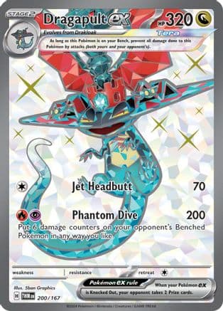 Dragapult ex - 200/167 — SV06: Twilight Masquerade Pokémon TCG card by 5ban Graphics