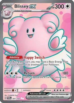 Blissey ex - 201/167 — SV06: Twilight Masquerade Pokémon TCG card by PLANETA Tsuji