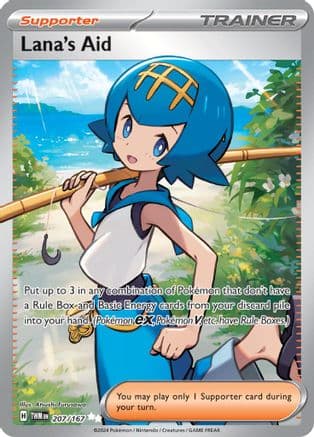 Lana's Aid - 207/167 — SV06: Twilight Masquerade Pokémon TCG card by Atsushi Furusawa