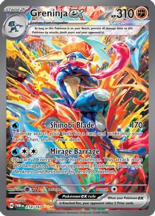 Greninja ex - 214/167 — SV06: Twilight Masquerade