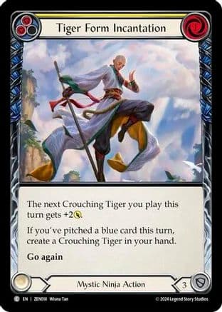 Tiger Form Incantation (Yellow) — Blitz Deck: Part the Mistveil - Zen