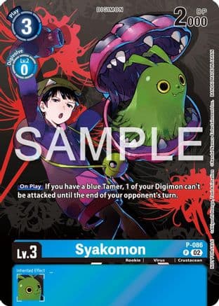 Syakomon - P-086 (Official Tournament Pack Vol.13) — Digimon Promotion Cards
