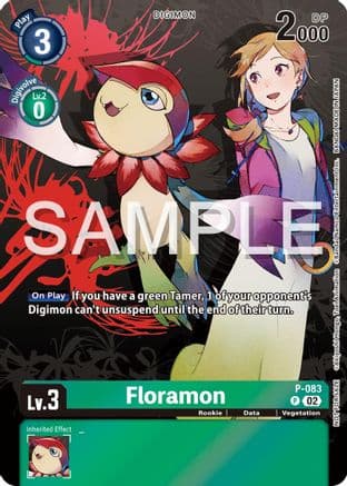 Floramon - P-083 (Official Tournament Pack Vol.13) — Digimon Promotion Cards