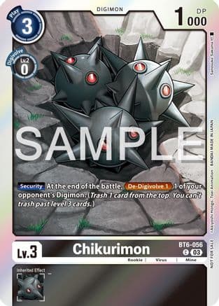 Chikurimon - BT6-056 (Official Tournament Vol.13 Winner Pack) — Double Diamond Digimon Card Game card by Sanosuke Sakuma