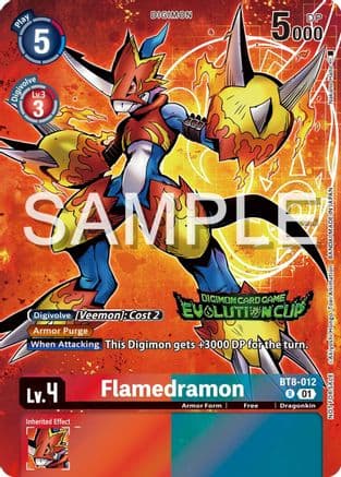 Flamedramon - BT8-012 (2024 Evolution Cup) — New Awakening